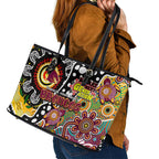 Broncos NRL Celebrating 50 Years of Naidoc Leather Tote Bag NAIDOC Week 2025 Aboriginal
