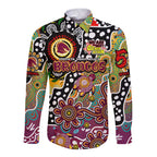 Personalised Broncos NRL Celebrating 50 Years of Naidoc Long Sleeve Button Shirt NAIDOC Week 2025 Aboriginal