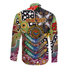 Personalised Broncos NRL Celebrating 50 Years of Naidoc Long Sleeve Button Shirt NAIDOC Week 2025 Aboriginal