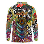Personalised Broncos NRL Celebrating 50 Years of Naidoc Long Sleeve Polo Shirt NAIDOC Week 2025 Aboriginal