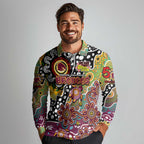 Personalised Broncos NRL Celebrating 50 Years of Naidoc Long Sleeve Polo Shirt NAIDOC Week 2025 Aboriginal