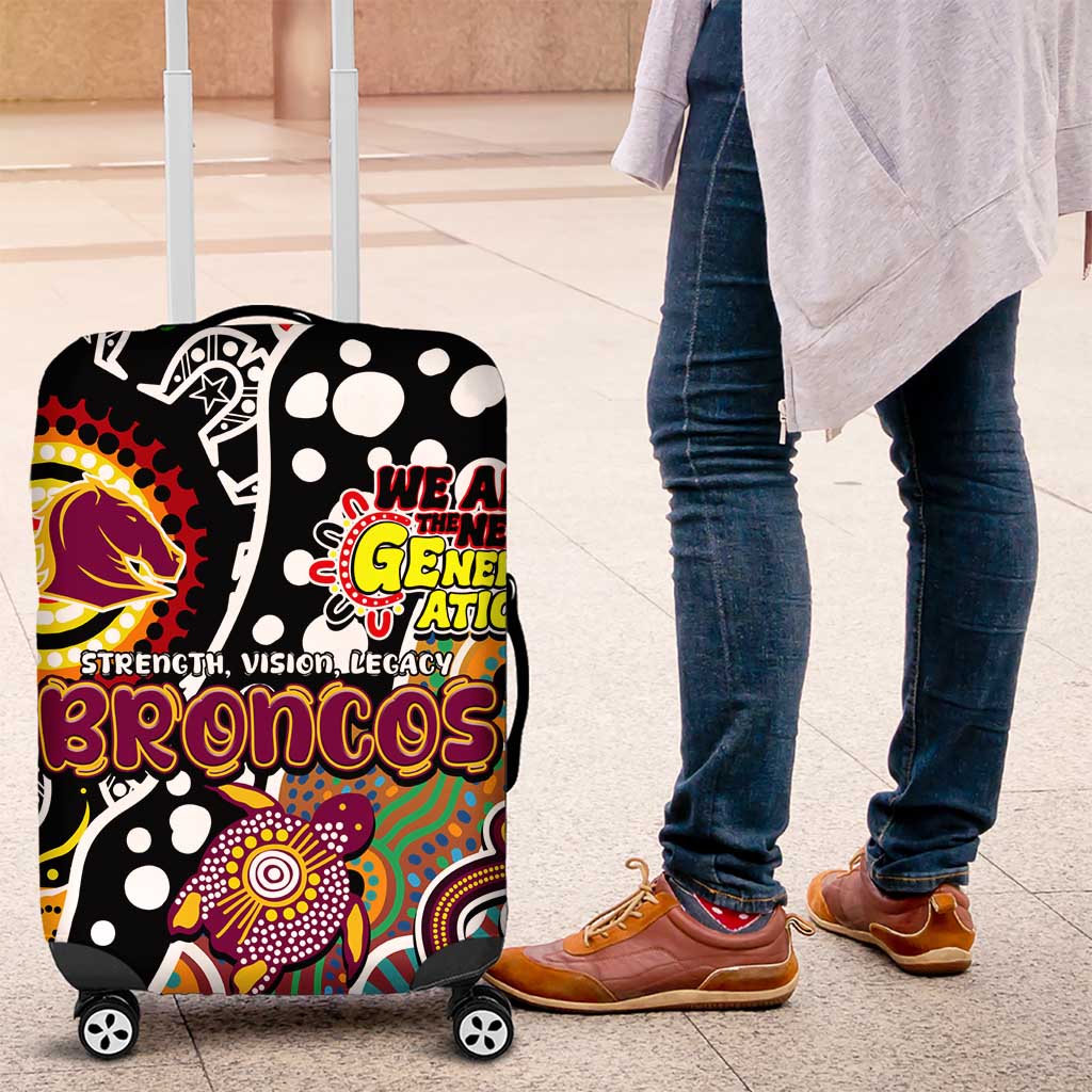 Broncos NRL Celebrating 50 Years of Naidoc Luggage Cover NAIDOC Week 2025 Aboriginal