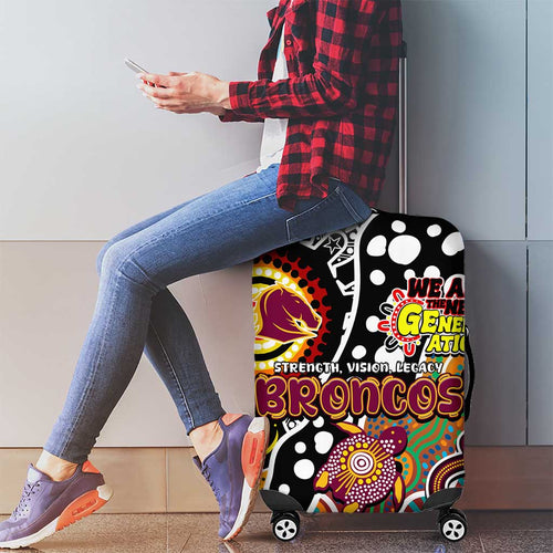Broncos NRL Celebrating 50 Years of Naidoc Luggage Cover NAIDOC Week 2025 Aboriginal
