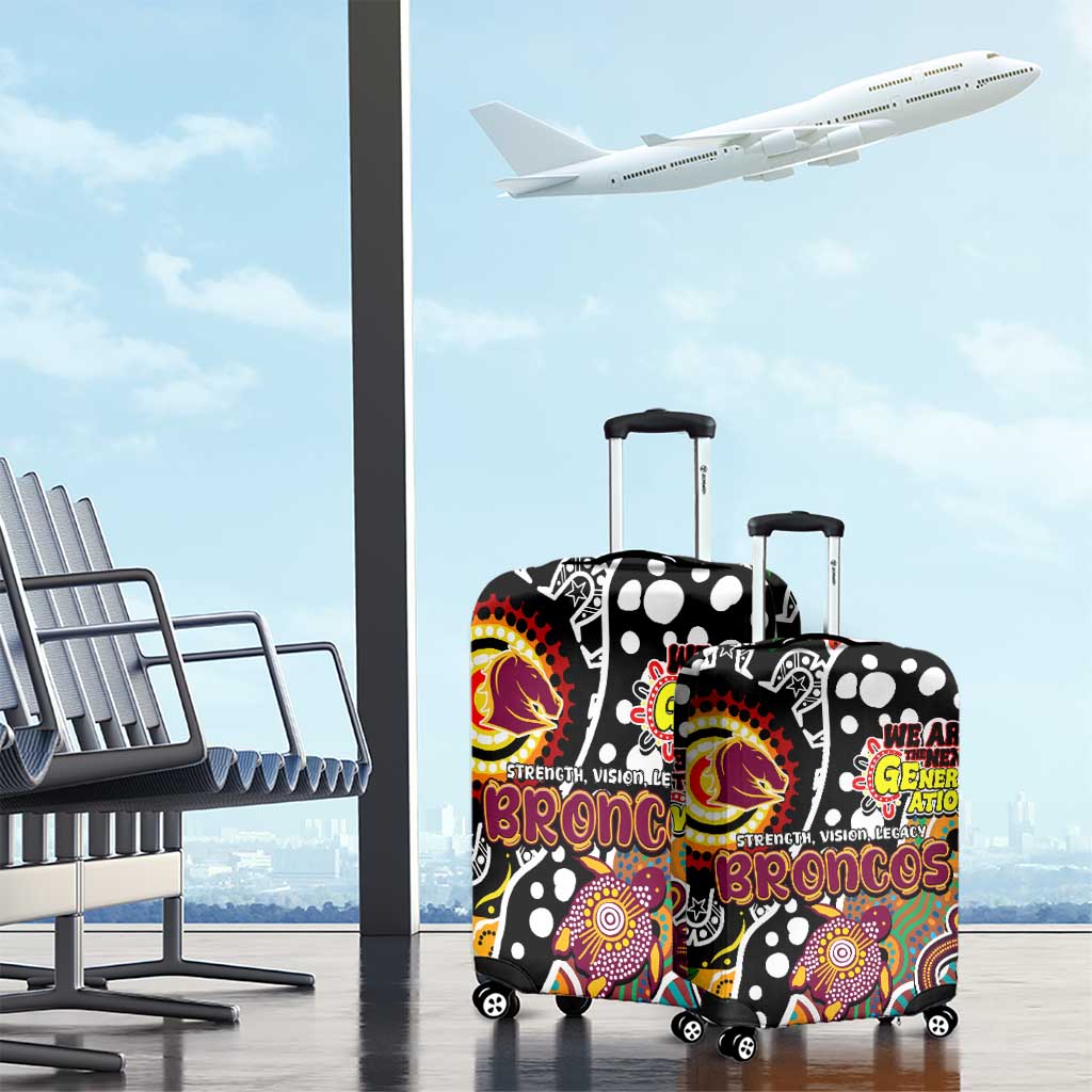 Broncos NRL Celebrating 50 Years of Naidoc Luggage Cover NAIDOC Week 2025 Aboriginal