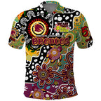 Personalised Broncos NRL Celebrating 50 Years of Naidoc Polo Shirt NAIDOC Week 2025 Aboriginal