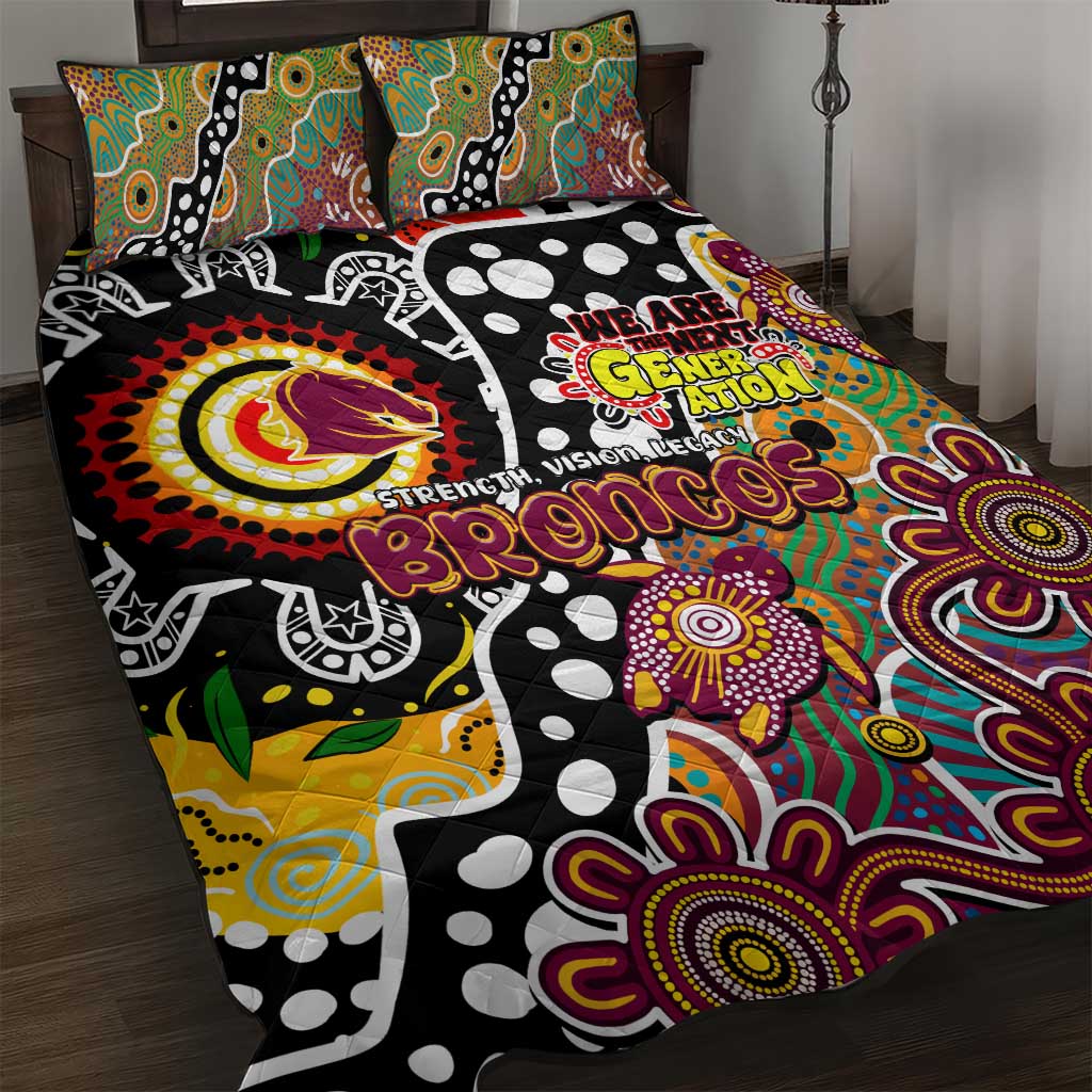 Broncos NRL Celebrating 50 Years of Naidoc Quilt Bed Set NAIDOC Week 2025 Aboriginal