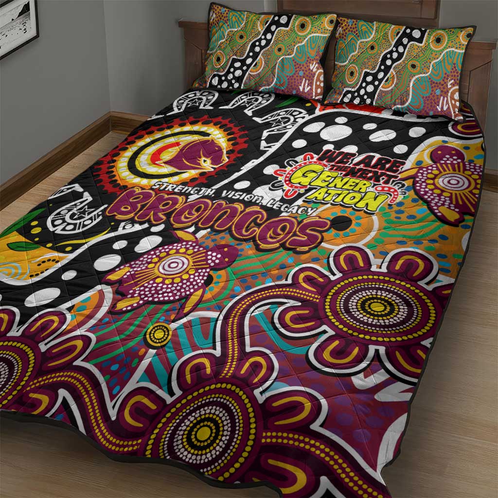 Broncos NRL Celebrating 50 Years of Naidoc Quilt Bed Set NAIDOC Week 2025 Aboriginal
