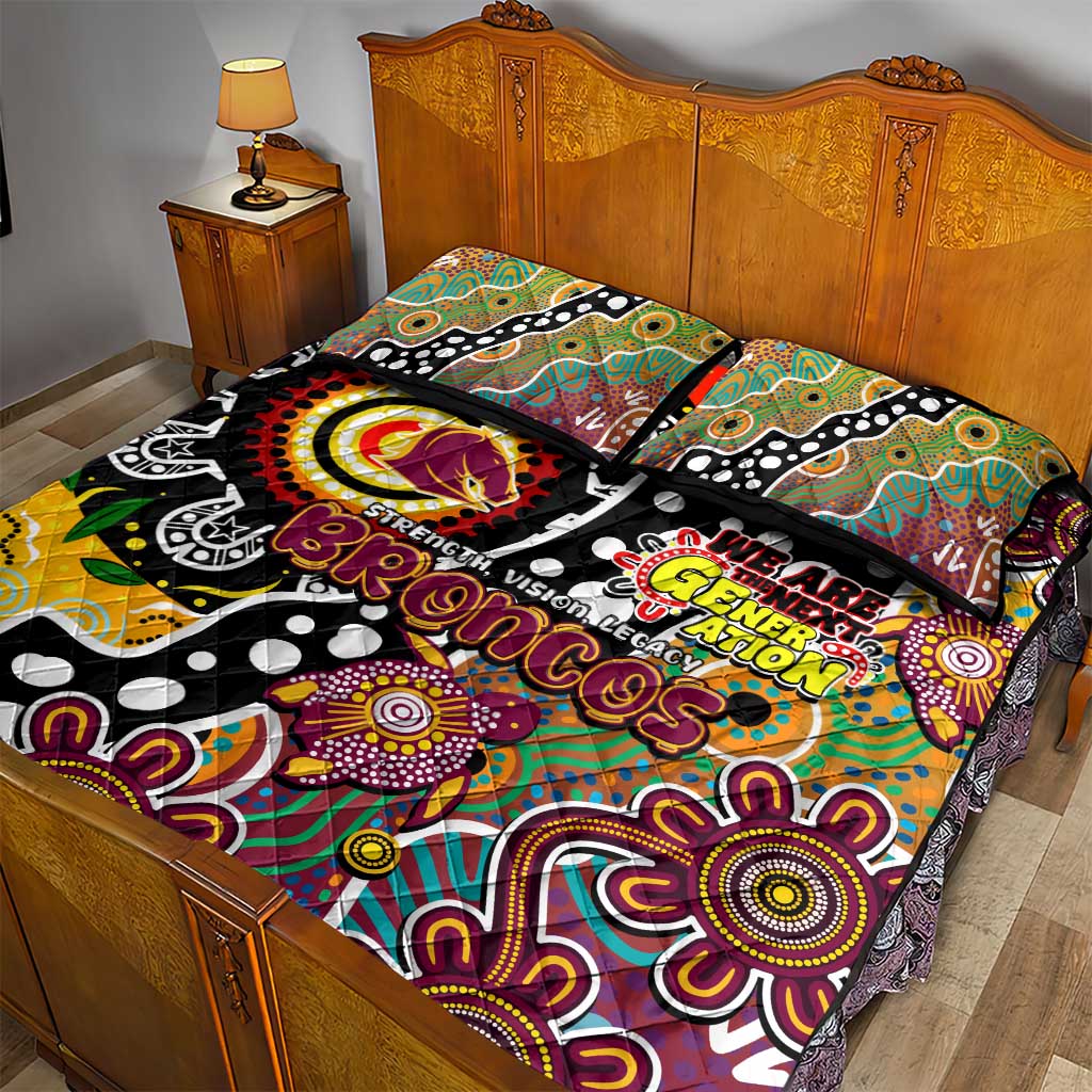 Broncos NRL Celebrating 50 Years of Naidoc Quilt Bed Set NAIDOC Week 2025 Aboriginal