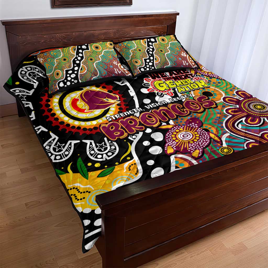Broncos NRL Celebrating 50 Years of Naidoc Quilt Bed Set NAIDOC Week 2025 Aboriginal