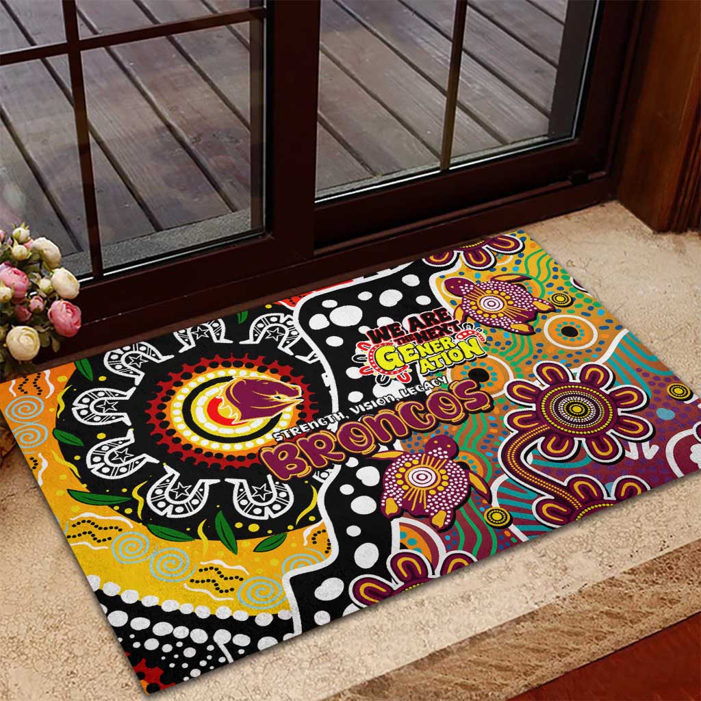 Broncos NRL Celebrating 50 Years of Naidoc Rubber Doormat NAIDOC Week 2025 Aboriginal