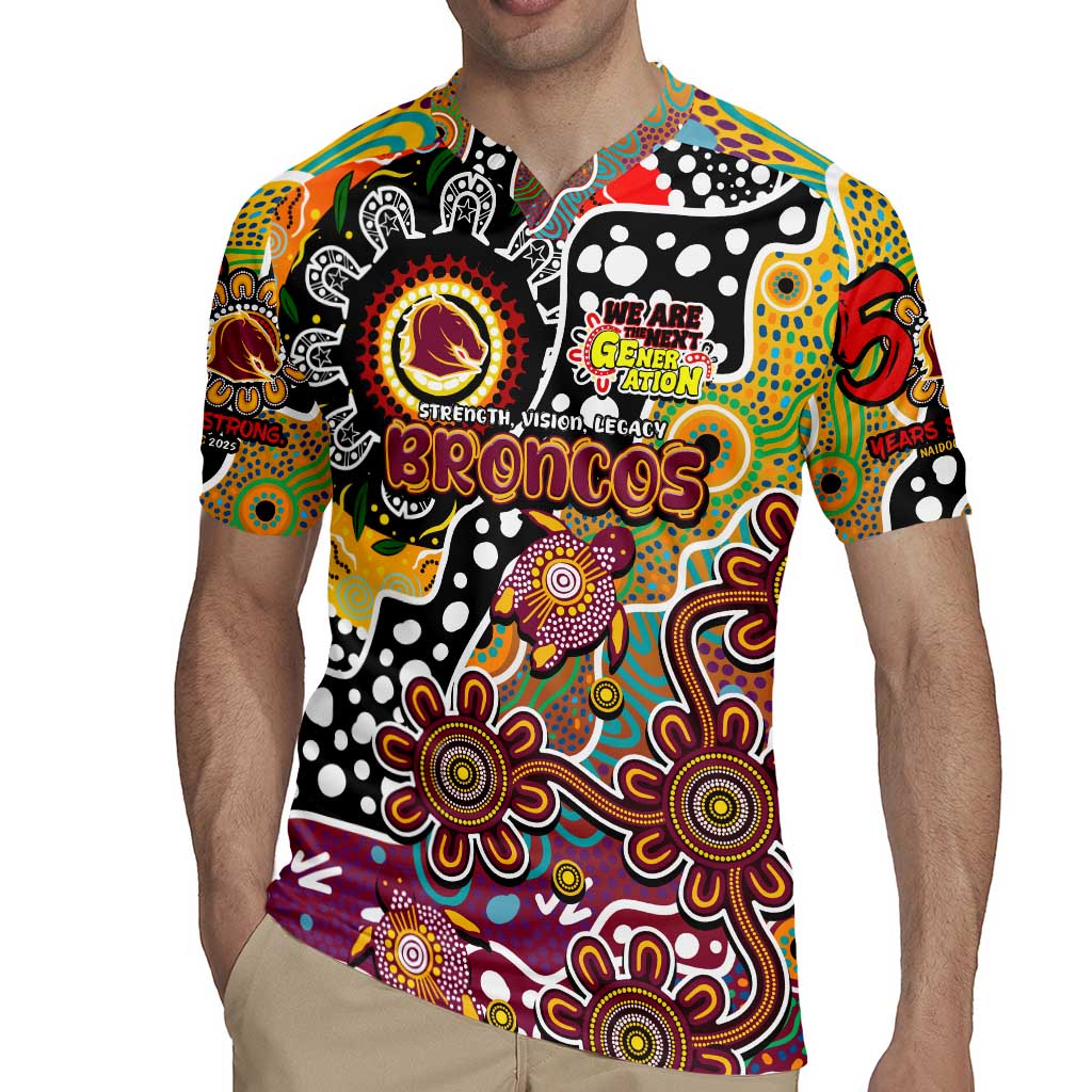 Personalised Broncos NRL Celebrating 50 Years of Naidoc Rugby Jersey NAIDOC Week 2025 Aboriginal