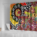 Broncos NRL Celebrating 50 Years of Naidoc Shower Curtain NAIDOC Week 2025 Aboriginal