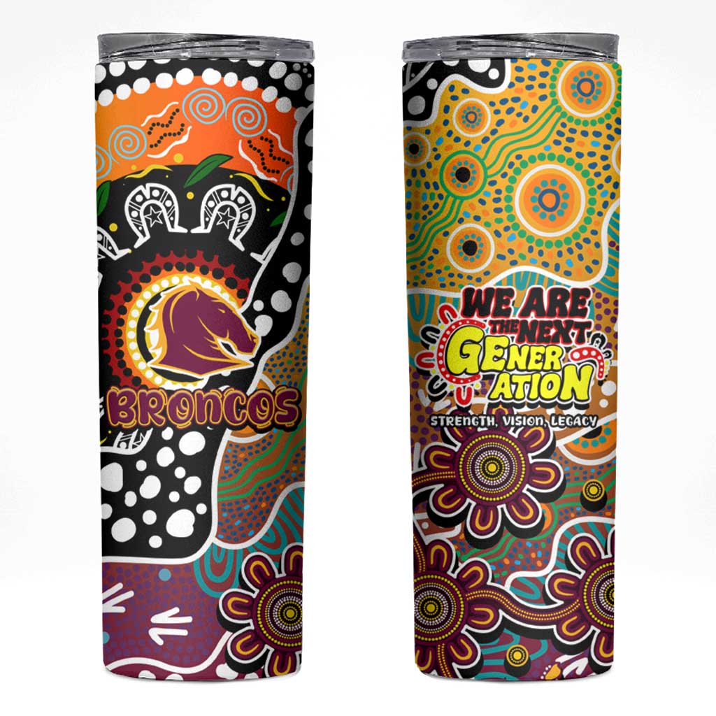 Broncos NRL Celebrating 50 Years of Naidoc Skinny Tumbler NAIDOC Week 2025 Aboriginal