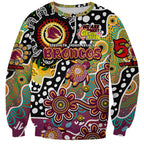 Personalised Broncos NRL Celebrating 50 Years of Naidoc Sweatshirt NAIDOC Week 2025 Aboriginal