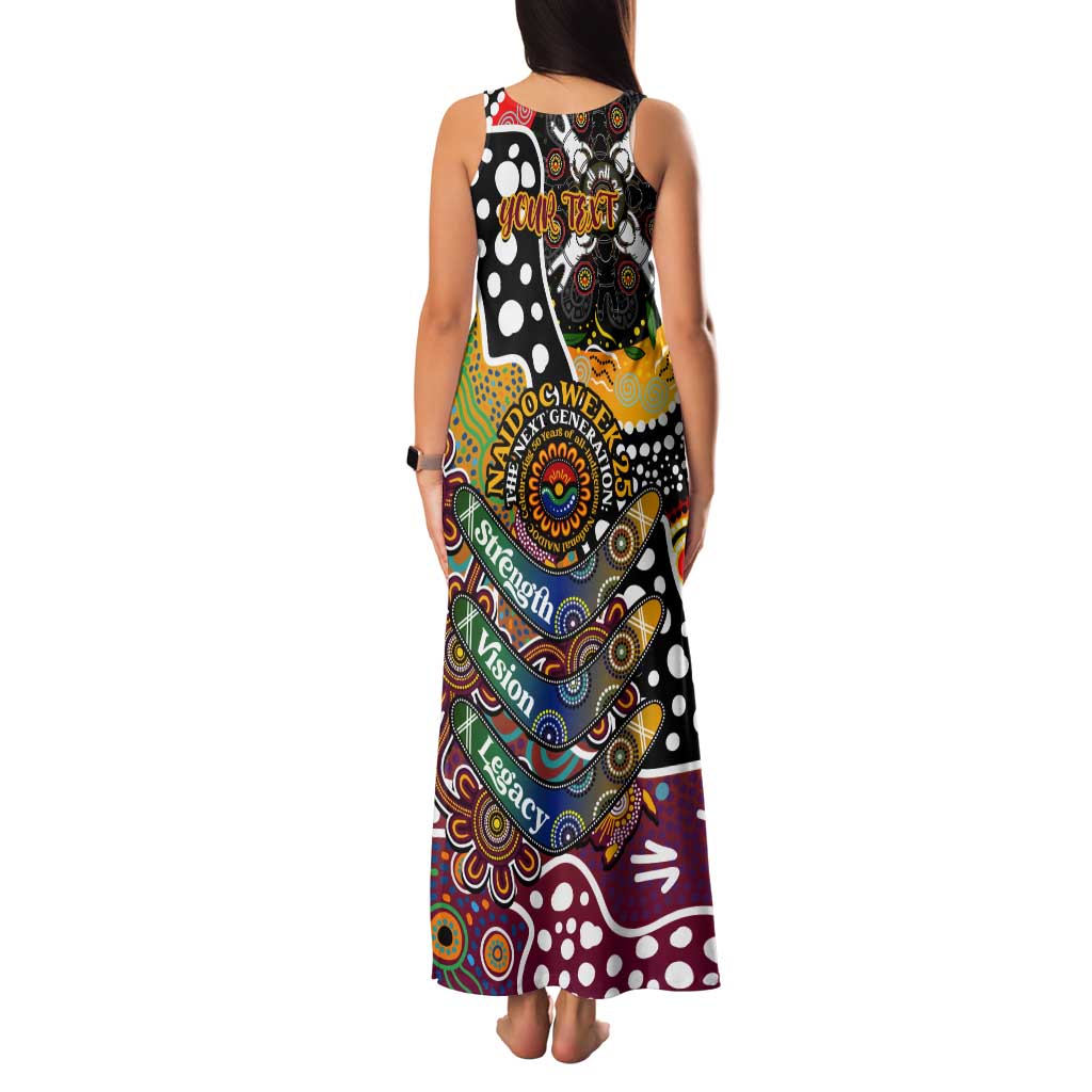 Personalised Broncos NRL Celebrating 50 Years of Naidoc Tank Maxi Dress NAIDOC Week 2025 Aboriginal