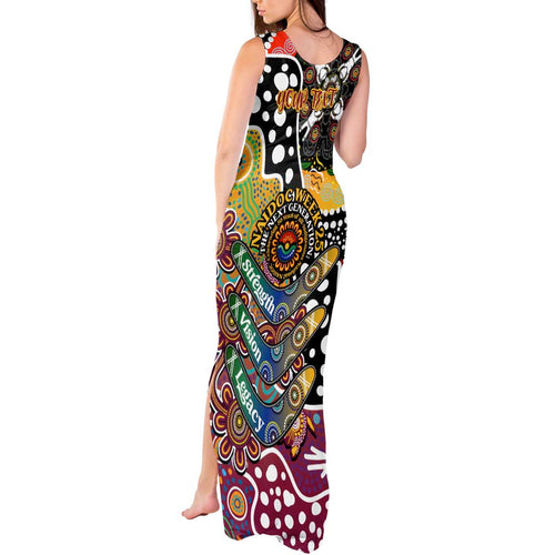 Personalised Broncos NRL Celebrating 50 Years of Naidoc Tank Maxi Dress NAIDOC Week 2025 Aboriginal