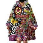 Personalised Broncos NRL Celebrating 50 Years of Naidoc Wearable Blanket Hoodie NAIDOC Week 2025 Aboriginal