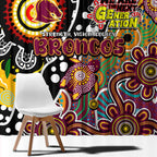 Broncos NRL Celebrating 50 Years of Naidoc Window Curtain NAIDOC Week 2025 Aboriginal