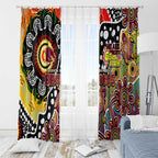 Broncos NRL Celebrating 50 Years of Naidoc Window Curtain NAIDOC Week 2025 Aboriginal