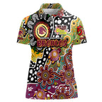 Personalised Broncos NRL Celebrating 50 Years of Naidoc Women Polo Shirt NAIDOC Week 2025 Aboriginal
