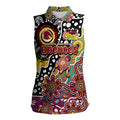 Personalised Broncos NRL Celebrating 50 Years of Naidoc Women Sleeveless Polo Shirt NAIDOC Week 2025 Aboriginal