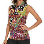 Personalised Broncos NRL Celebrating 50 Years of Naidoc Women Sleeveless Polo Shirt NAIDOC Week 2025 Aboriginal