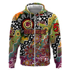 Personalised Broncos NRL Celebrating 50 Years of Naidoc Zip Hoodie NAIDOC Week 2025 Aboriginal
