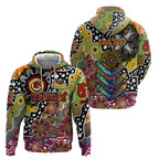 Personalised Broncos NRL Celebrating 50 Years of Naidoc Zip Hoodie NAIDOC Week 2025 Aboriginal