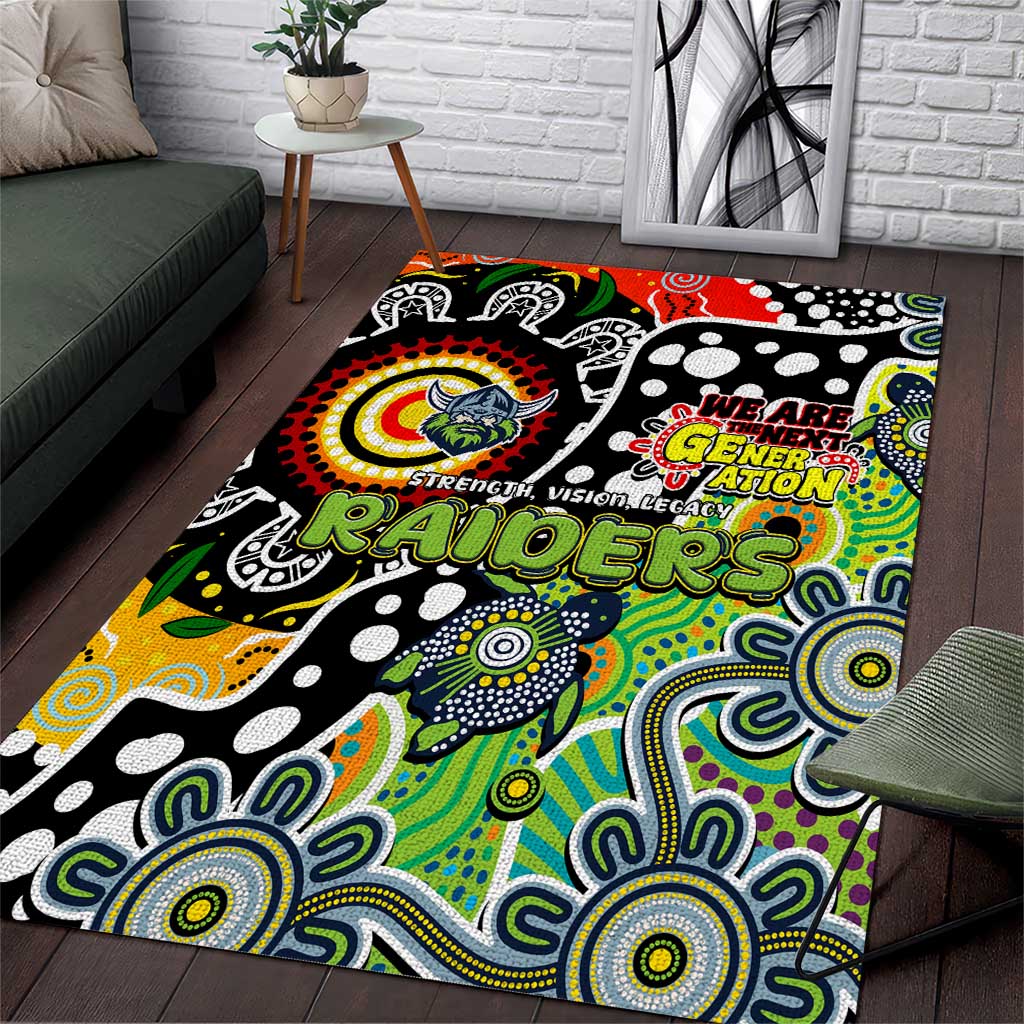 Raiders NRL Celebrating 50 Years of Naidoc Area Rug NAIDOC Week 2025 Aboriginal