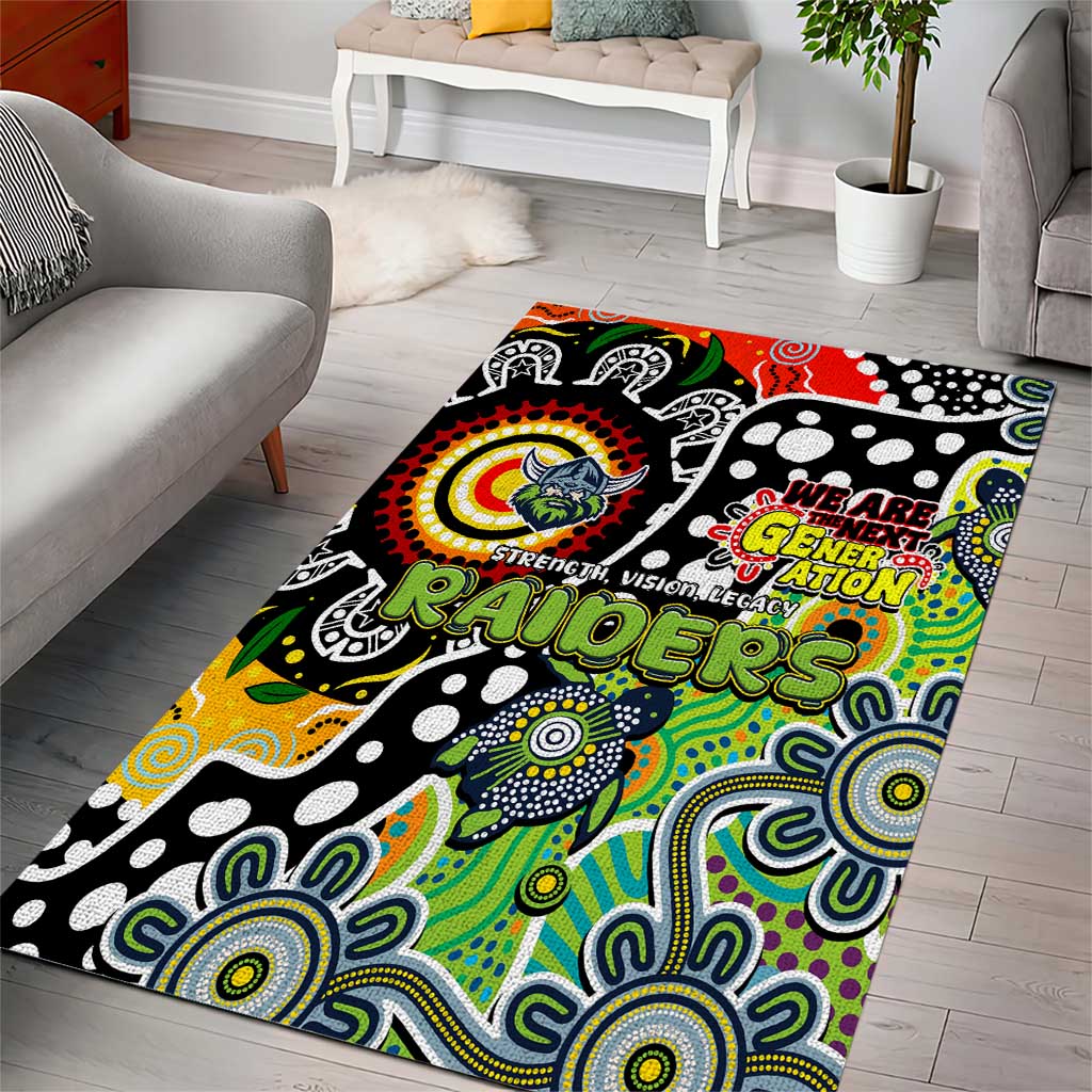 Raiders NRL Celebrating 50 Years of Naidoc Area Rug NAIDOC Week 2025 Aboriginal
