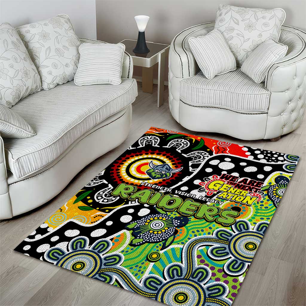 Raiders NRL Celebrating 50 Years of Naidoc Area Rug NAIDOC Week 2025 Aboriginal