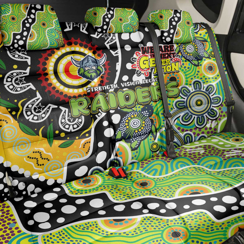 Raiders NRL Celebrating 50 Years of Naidoc Back Car Seat Cover NAIDOC Week 2025 Aboriginal