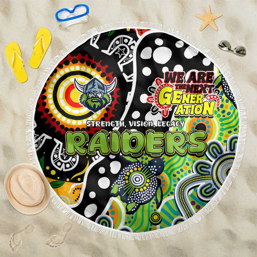 Raiders NRL Celebrating 50 Years of Naidoc Beach Blanket NAIDOC Week 2025 Aboriginal
