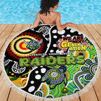Raiders NRL Celebrating 50 Years of Naidoc Beach Blanket NAIDOC Week 2025 Aboriginal