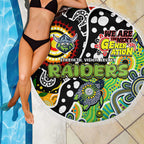 Raiders NRL Celebrating 50 Years of Naidoc Beach Blanket NAIDOC Week 2025 Aboriginal