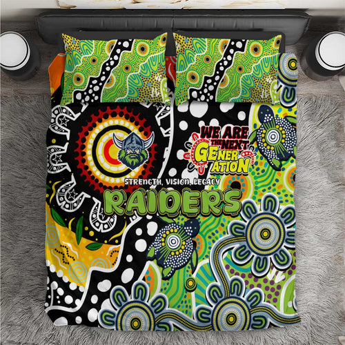 Raiders NRL Celebrating 50 Years of Naidoc Bedding Set NAIDOC Week 2025 Aboriginal
