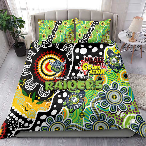 Raiders NRL Celebrating 50 Years of Naidoc Bedding Set NAIDOC Week 2025 Aboriginal