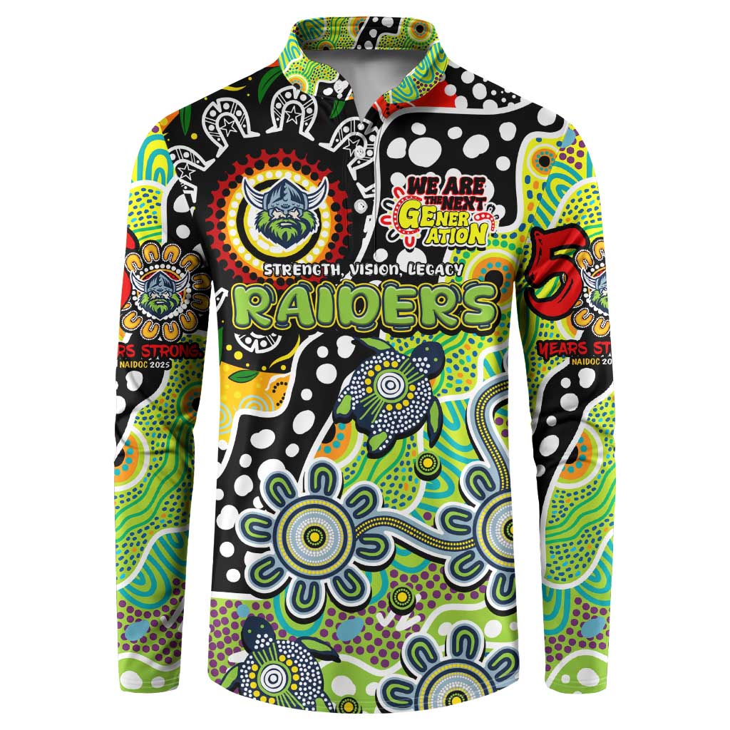 Personalised Raiders NRL Celebrating 50 Years of Naidoc Button Sweatshirt NAIDOC Week 2025 Aboriginal