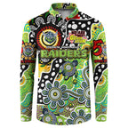 Personalised Raiders NRL Celebrating 50 Years of Naidoc Button Sweatshirt NAIDOC Week 2025 Aboriginal