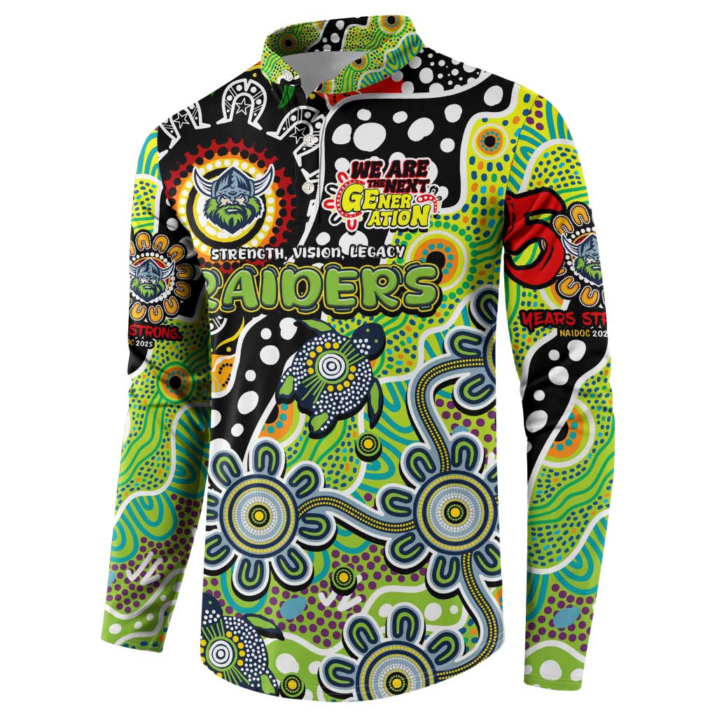 Personalised Raiders NRL Celebrating 50 Years of Naidoc Button Sweatshirt NAIDOC Week 2025 Aboriginal