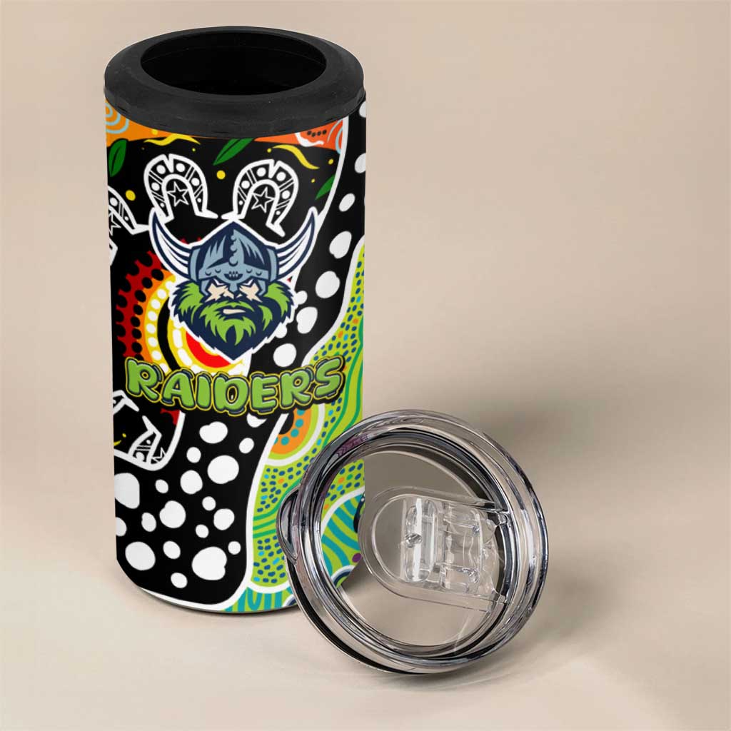 Raiders NRL Celebrating 50 Years of Naidoc 4 in 1 Can Cooler Tumbler NAIDOC Week 2025 Aboriginal