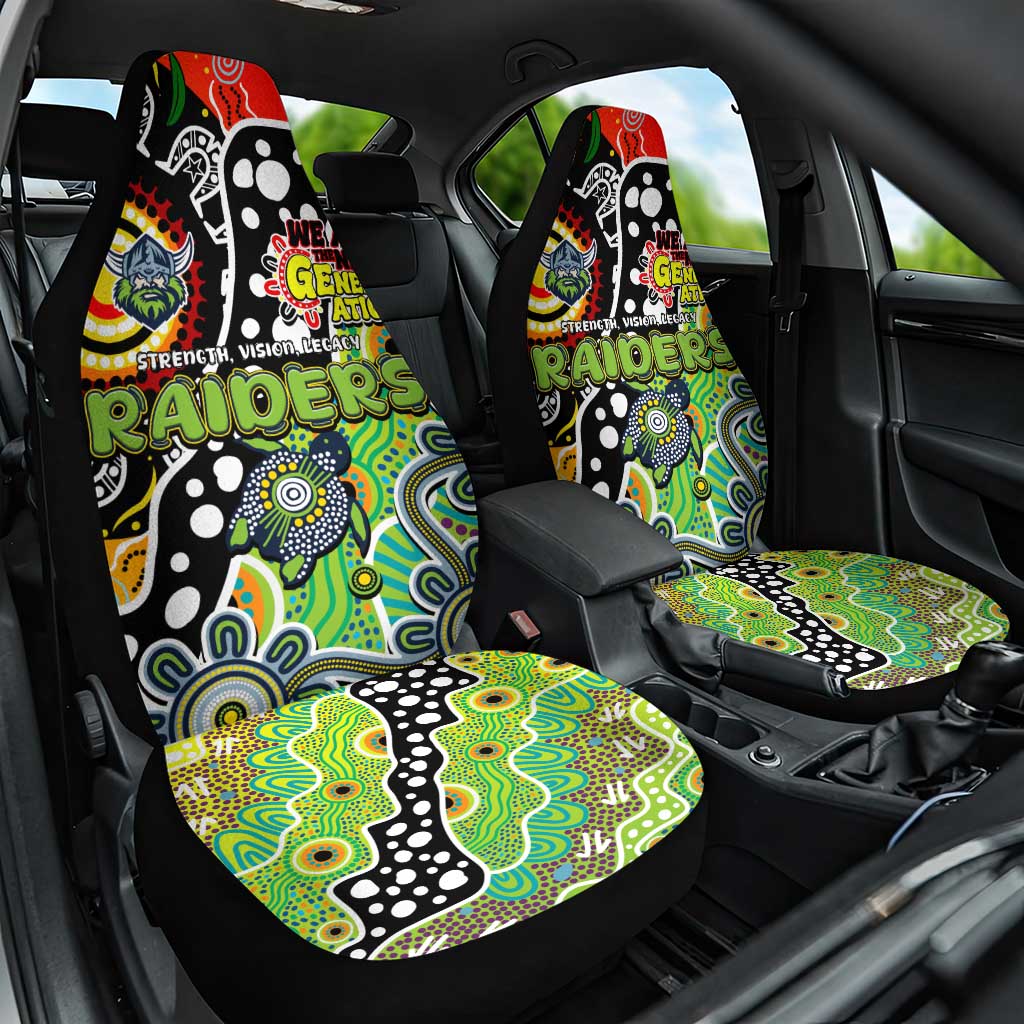 Raiders NRL Celebrating 50 Years of Naidoc Car Seat Cover NAIDOC Week 2025 Aboriginal