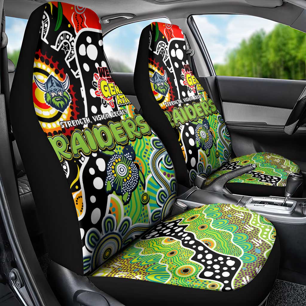 Raiders NRL Celebrating 50 Years of Naidoc Car Seat Cover NAIDOC Week 2025 Aboriginal