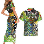 Personalised Raiders NRL Celebrating 50 Years of Naidoc Couples Matching Short Sleeve Bodycon Dress and Hawaiian Shirt NAIDOC Week 2025 Aboriginal