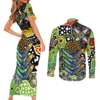 Personalised Raiders NRL Celebrating 50 Years of Naidoc Couples Matching Short Sleeve Bodycon Dress and Long Sleeve Button Shirt NAIDOC Week 2025 Aboriginal