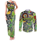 Personalised Raiders NRL Celebrating 50 Years of Naidoc Couples Matching Tank Maxi Dress and Long Sleeve Button Shirt NAIDOC Week 2025 Aboriginal