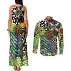 Personalised Raiders NRL Celebrating 50 Years of Naidoc Couples Matching Tank Maxi Dress and Long Sleeve Button Shirt NAIDOC Week 2025 Aboriginal