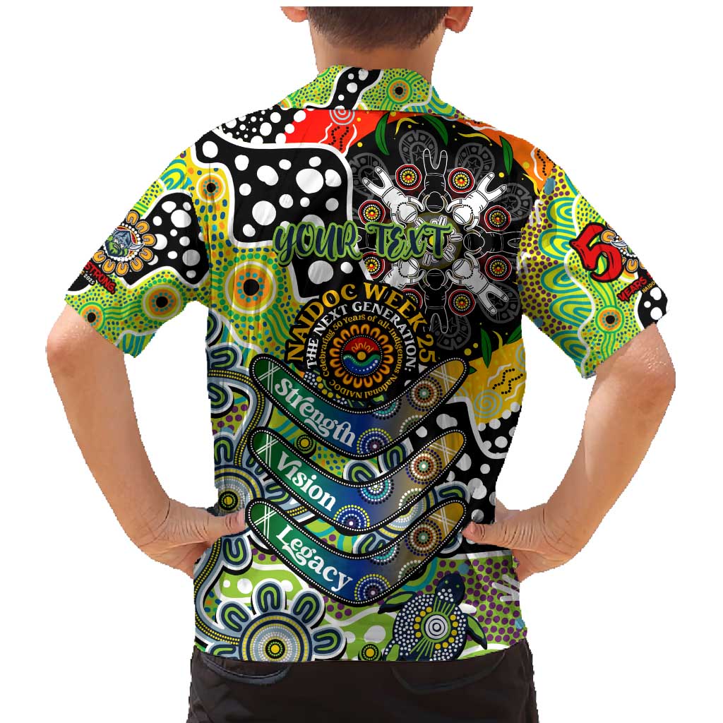 Personalised Raiders NRL Celebrating 50 Years of Naidoc Family Matching Mermaid Dress and Hawaiian Shirt NAIDOC Week 2025 Aboriginal