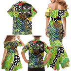 Personalised Raiders NRL Celebrating 50 Years of Naidoc Family Matching Mermaid Dress and Hawaiian Shirt NAIDOC Week 2025 Aboriginal