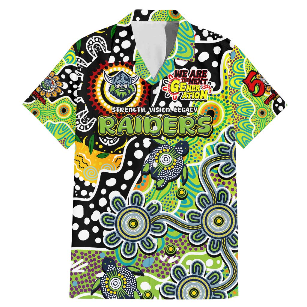 Personalised Raiders NRL Celebrating 50 Years of Naidoc Family Matching Mermaid Dress and Hawaiian Shirt NAIDOC Week 2025 Aboriginal